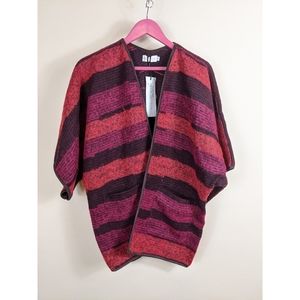 NWT Johnny Was 4 Love and Liberty Fuzzy Blanket Jacket Kimono Sweater Size Small